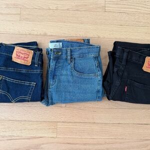LIKE NEW - BOYS LEVIS BOOTCUT JEANS - SIZE 12 REGULAR